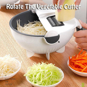 Multifunctional 9 in 1 Vegetable Cutter with Drain Basket