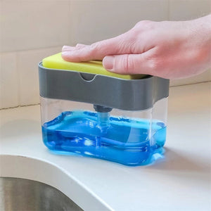 2-in-1 Sponge Rack Soap Dispenser