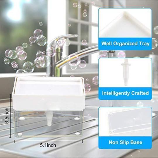 2-in-1 Sponge Rack Soap Dispenser