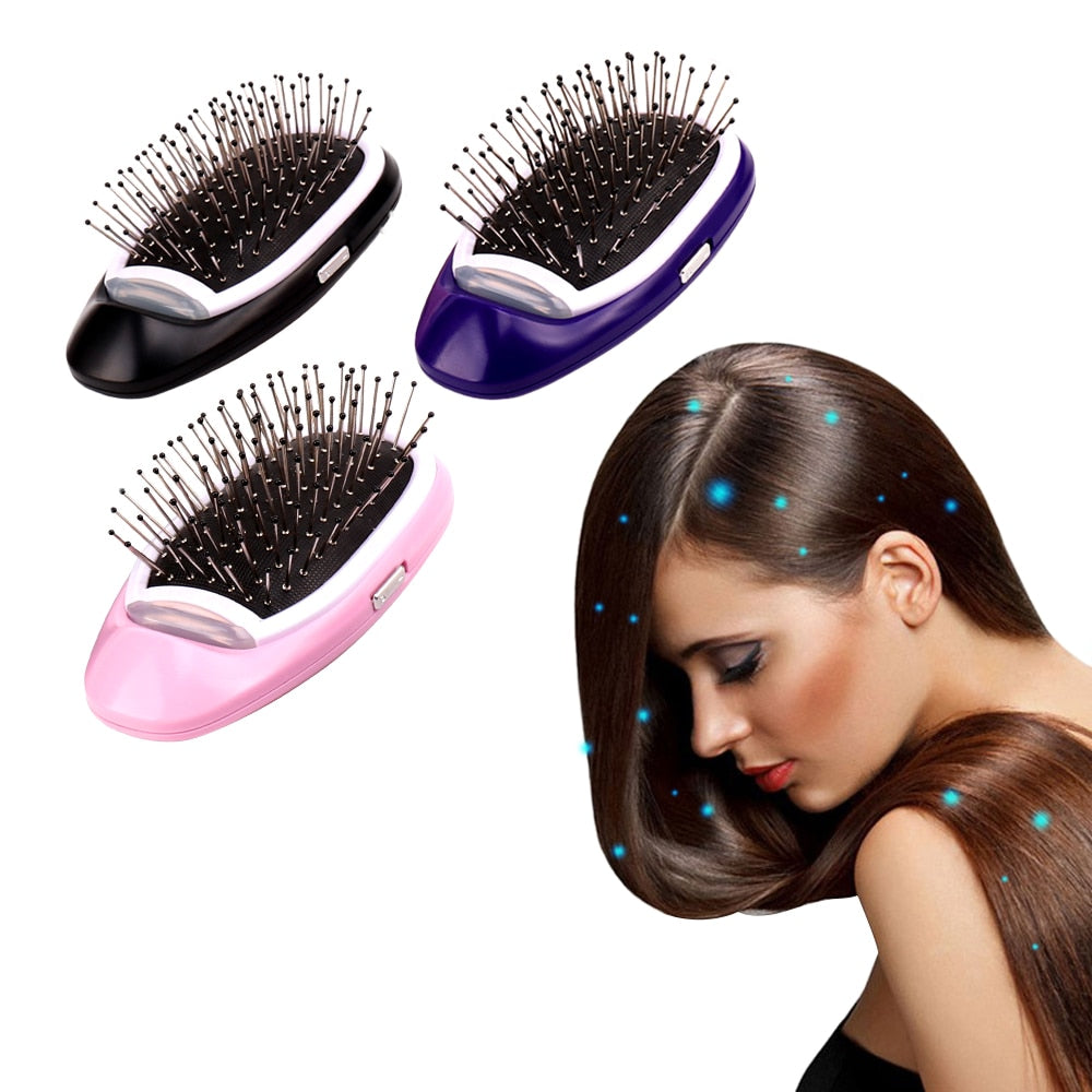 Portable Electric Ionic Hairbrush