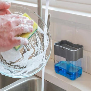 2-in-1 Sponge Rack Soap Dispenser