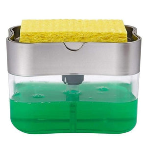 2-in-1 Sponge Rack Soap Dispenser